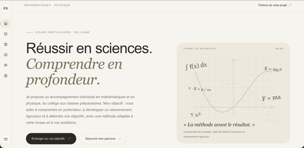   Cours particuliers de mathématiques et de physique ? Collège 