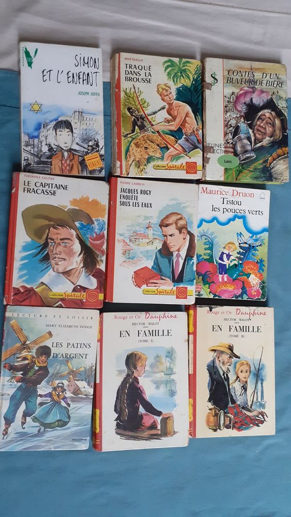 Lot de 12 livres divers pour enfant vintage Livres et BD