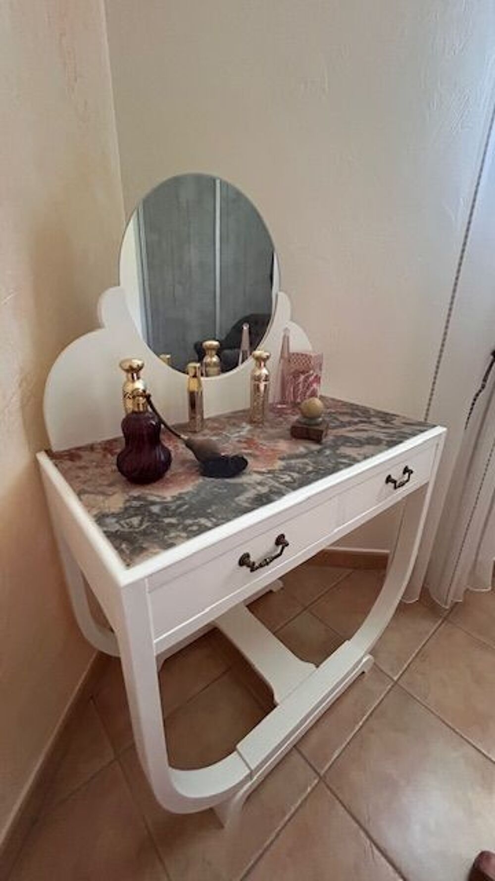 TABLE de TOILETTE avec Marbre Meubles