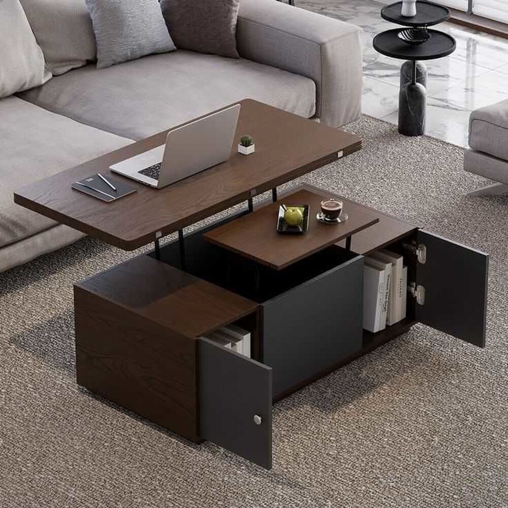 Table Basse Multifonctionnel avec Rangement - Meubles