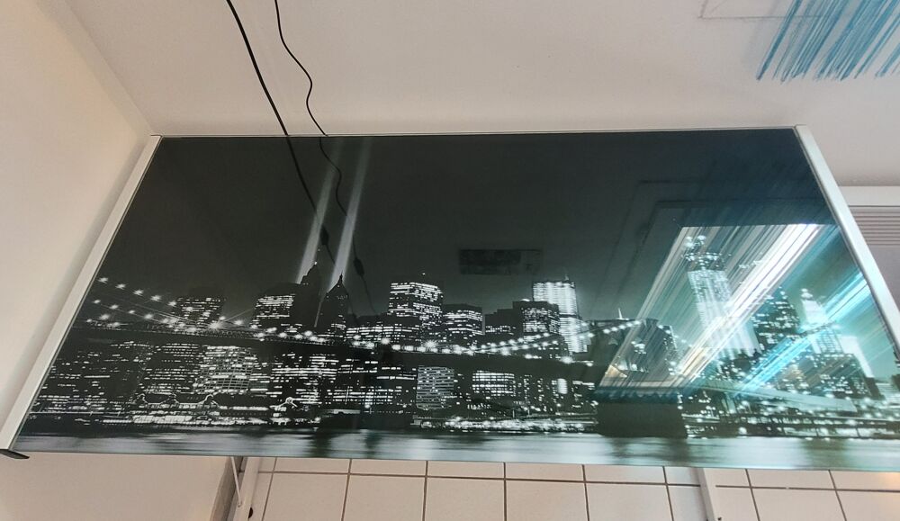 Bureau en verre tremp&eacute; Meubles