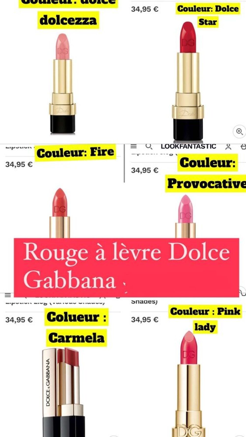 blush et rouge &agrave; l&egrave;vre Neuf et authentique 