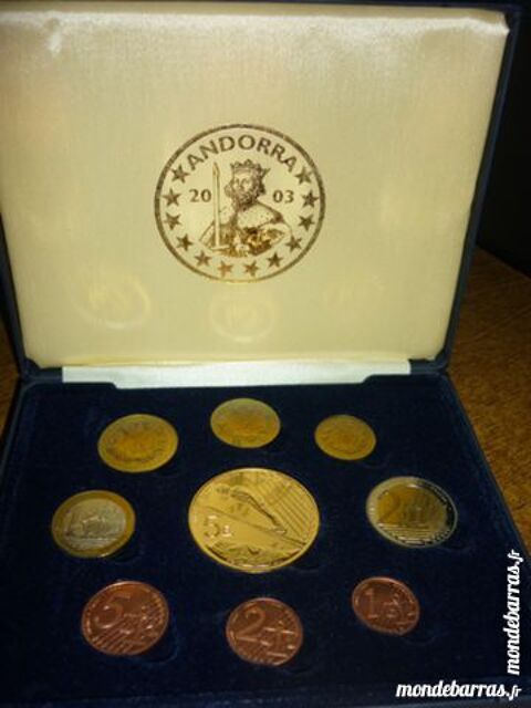 Collection 9 pi�ces Andorre 2003 Essai 60 Taissy (51)