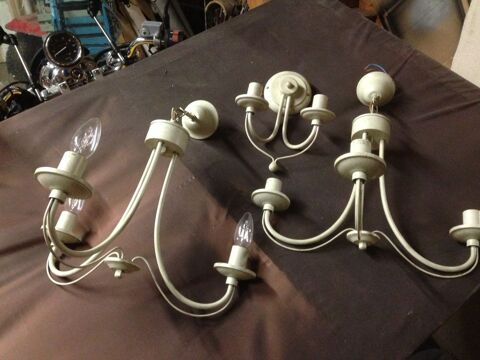Lot de 2 lustres et 1 applique 12 La Fert-Vidame (28)