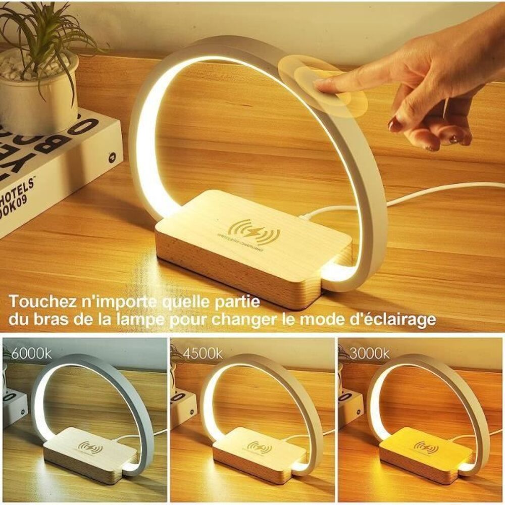 Lampe horloge chargeur sans fil Audio et hifi