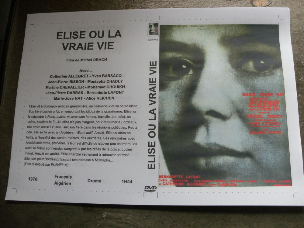 Film : &quot; Elise ou la vraie vie &quot; DVD et blu-ray