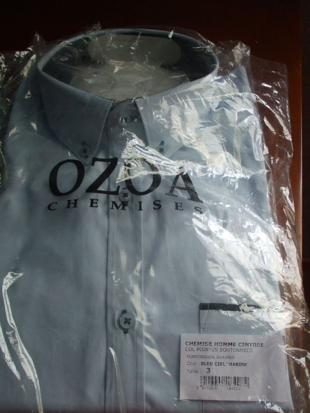 Chemises ozoa on sale homme