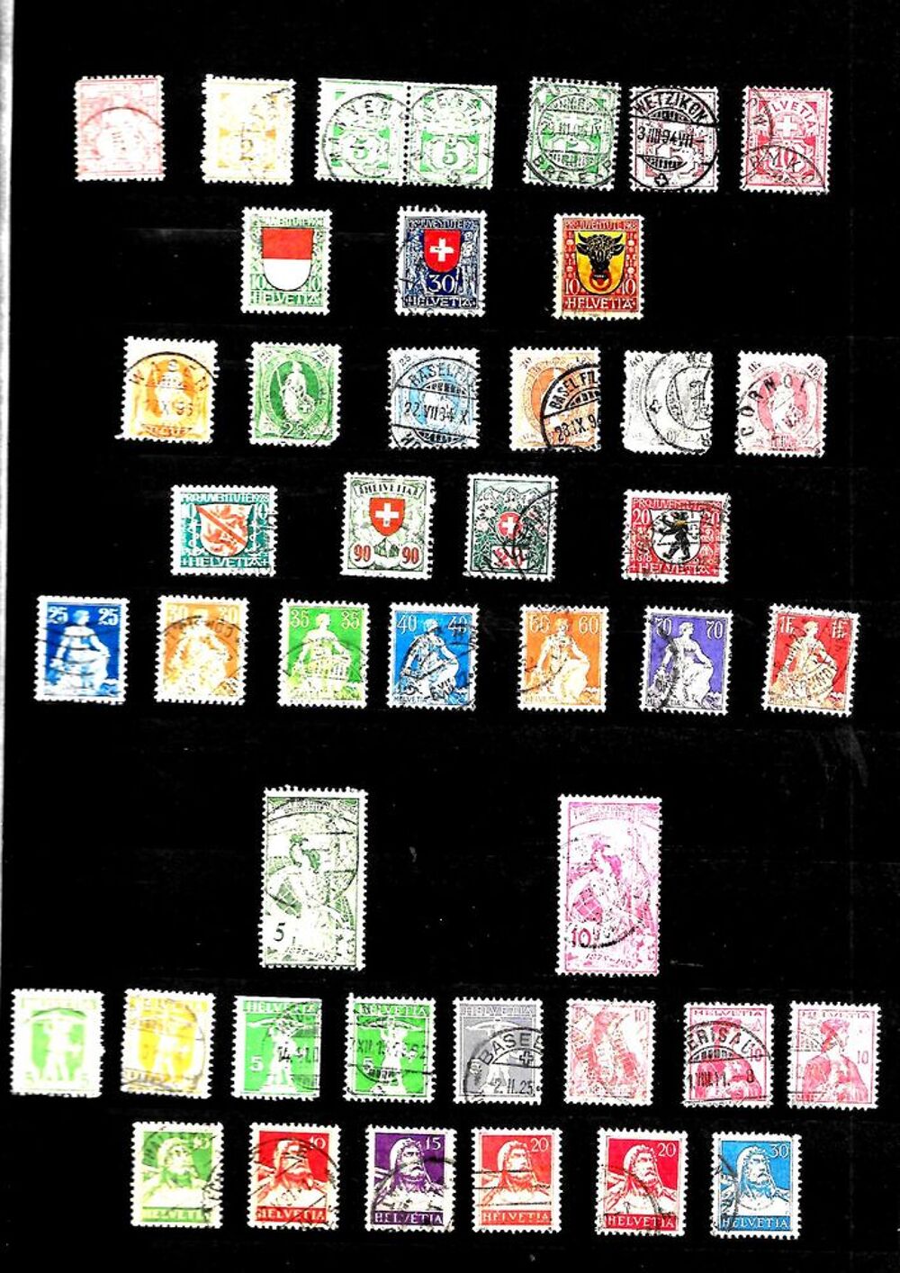 Timbres de SUISSE 