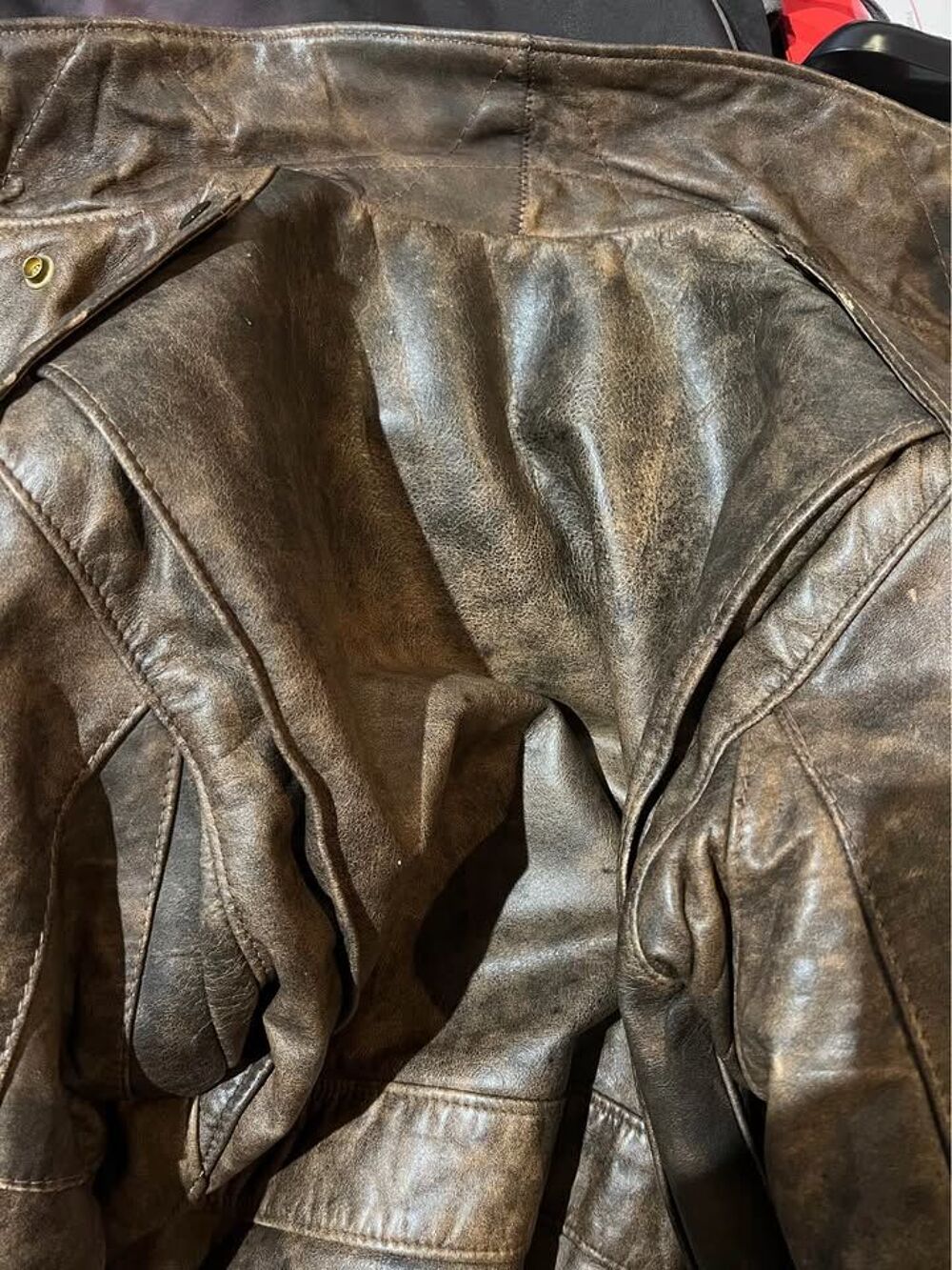 Schott IS 674 MS marron vieilli rare Vêtements