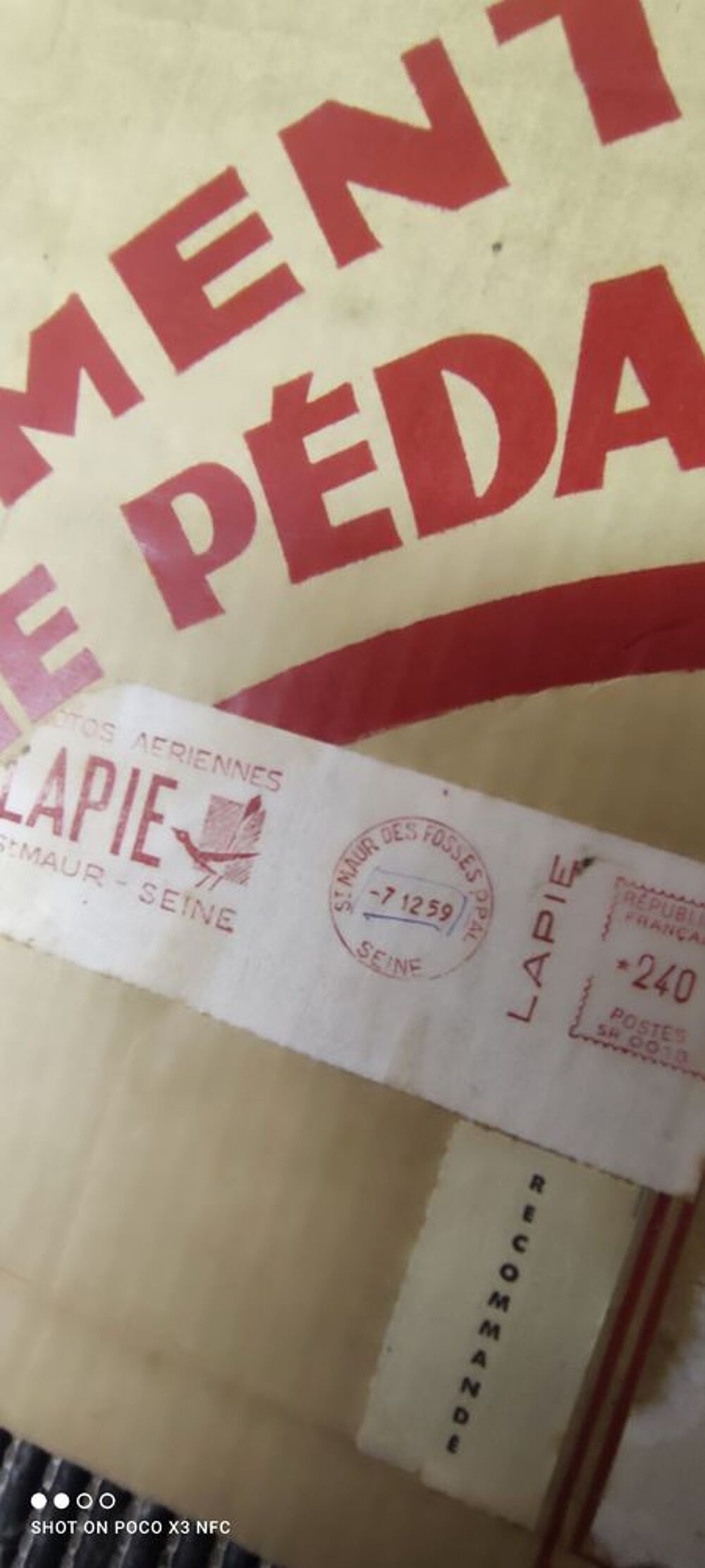 Lot de vues a&eacute;riennes LAPIE 