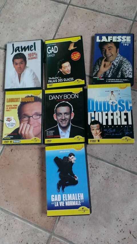 Lot de 7 DVD + 1 cassette d'humoristes 12 Toulouse (31)