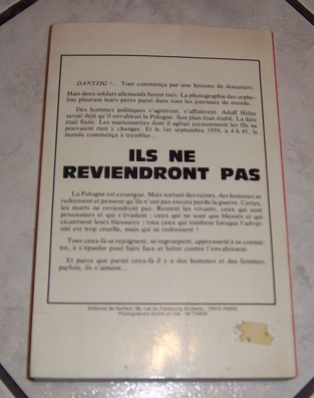 Anton SEDOFF Ils ne reviendront pas Livres et BD