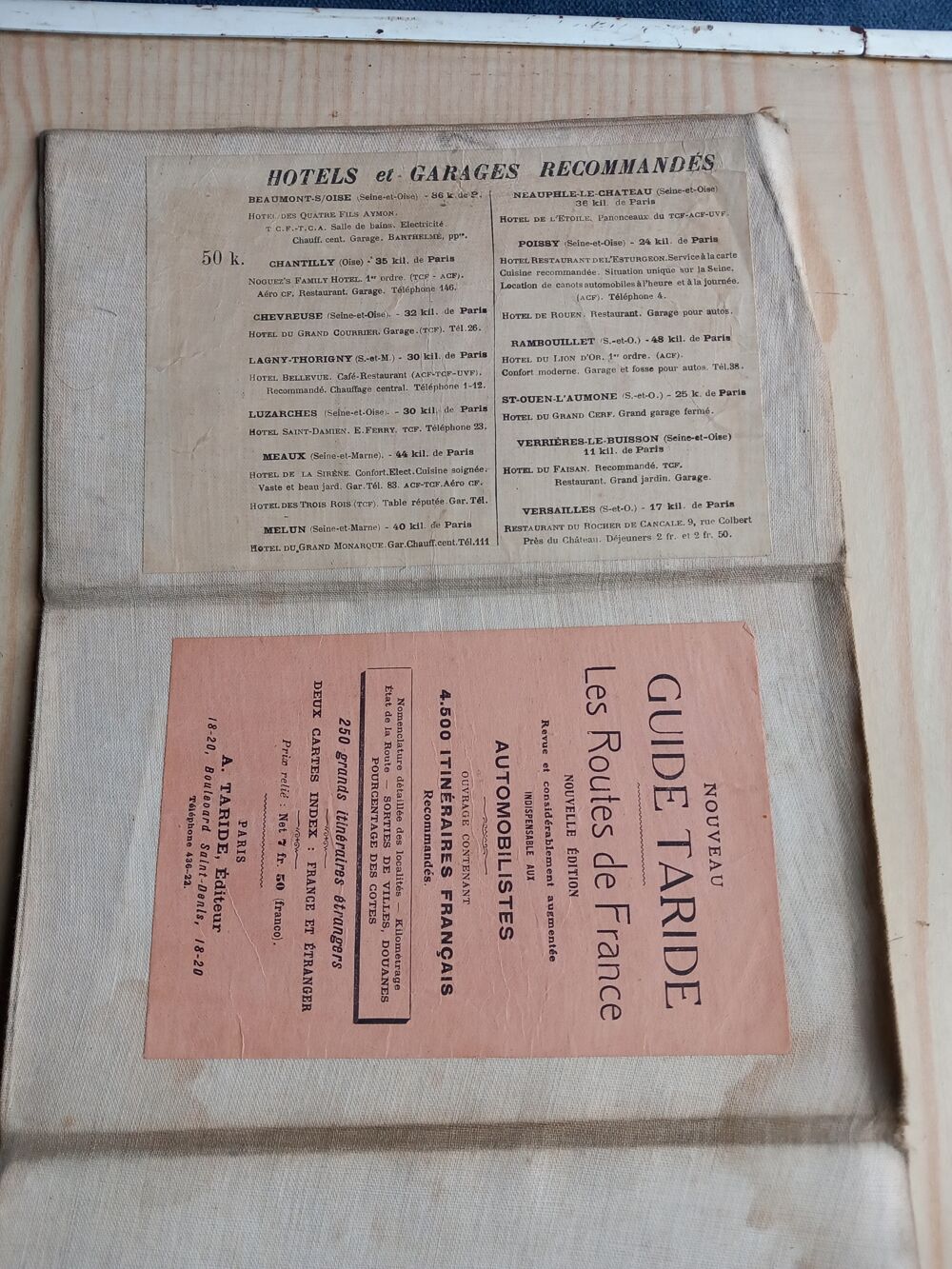 Carte Taride entoil&eacute;e &eacute;poque mai 1914 
