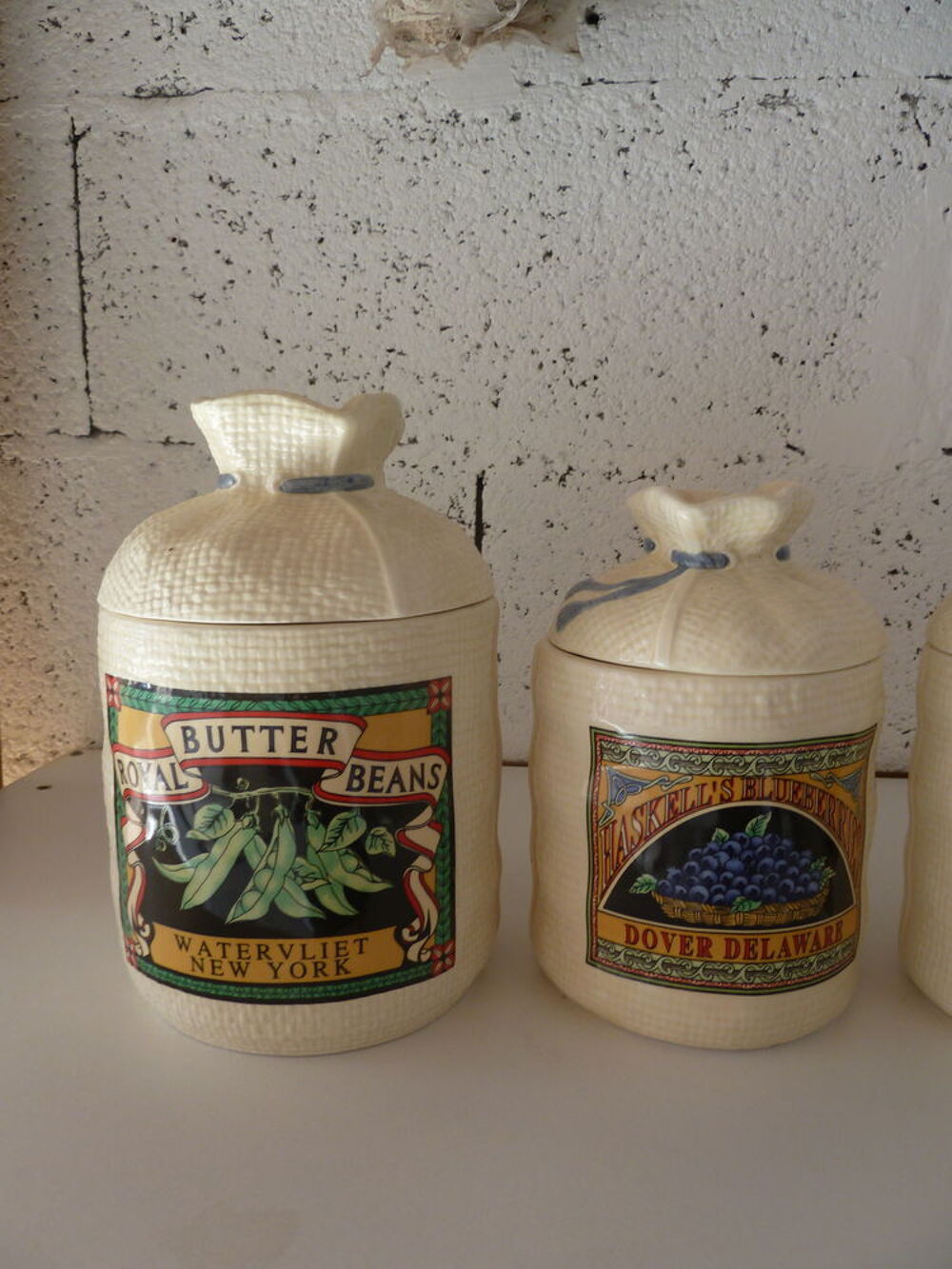 Lot de 5 pots d&eacute;coratifs Décoration