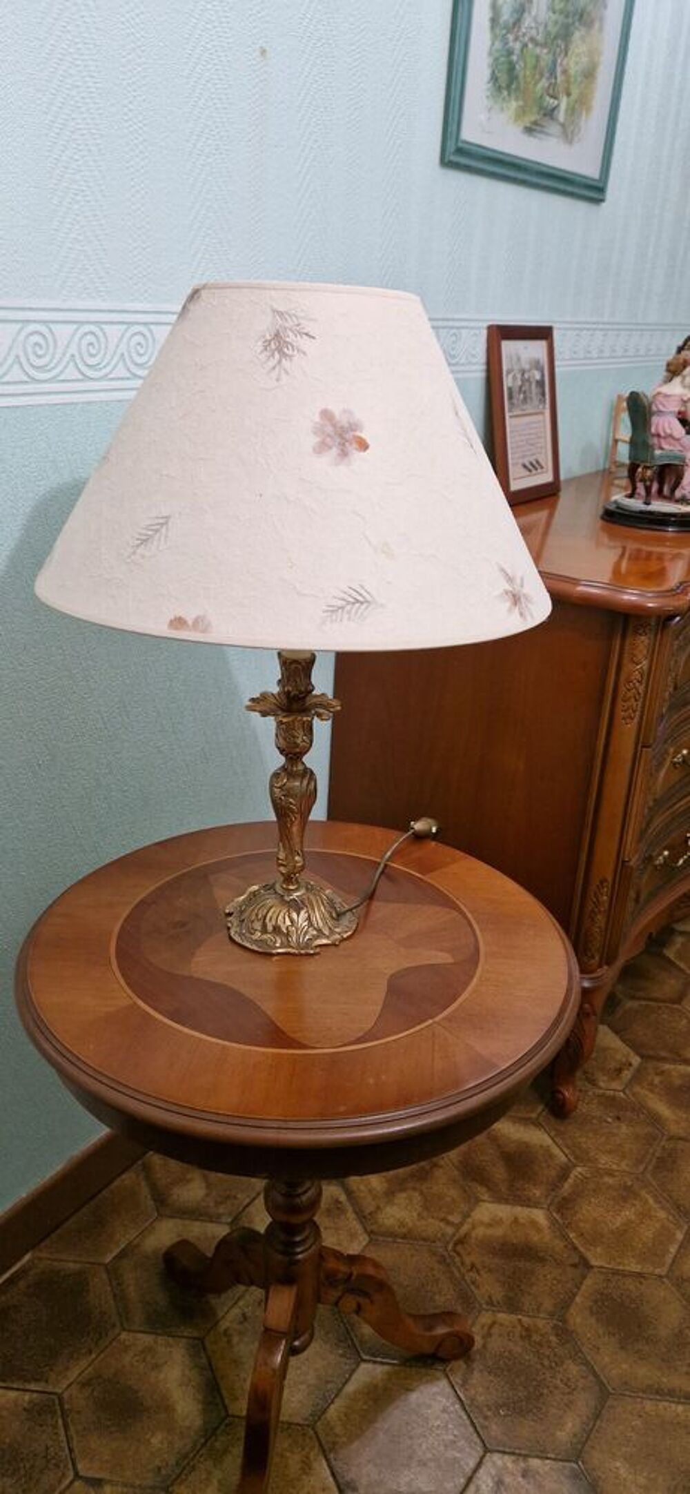 table basse console en merisier Meubles