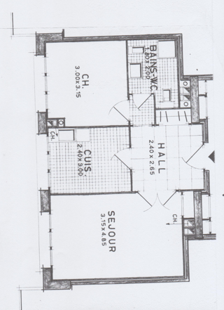  Appartement à vendre 2 pièces 44 m²