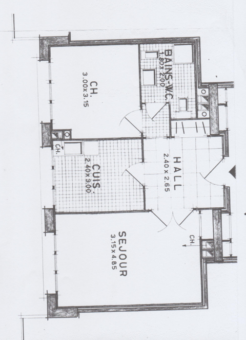  Appartement à vendre 2 pièces 44 m²