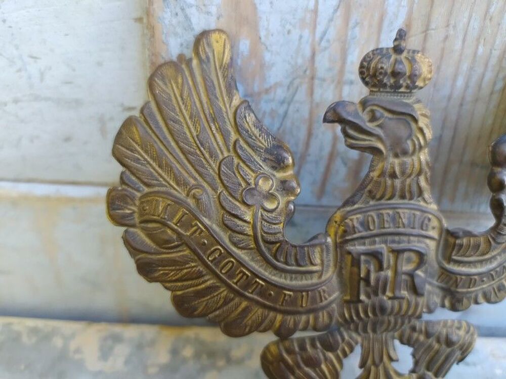 Aigle Insigne Plaque de casque Allemand 14-18 WW1 