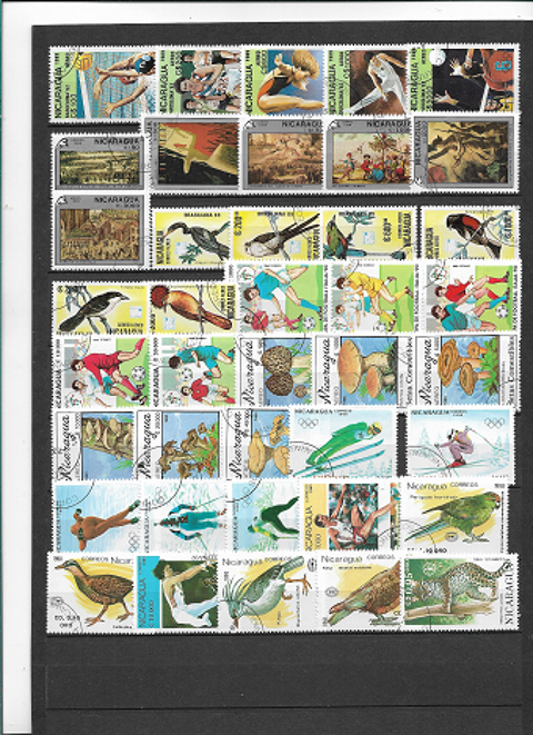 LOT DE 220 TIMBRES DU NICARAGUA 12.75 Maubeuge (59)