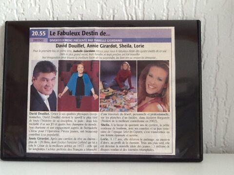 DVD  LE FABULEUX DESTIN de SHEILA, LORIE, Annie GIRARDOT, .. 6 Saint-Etienne (42)