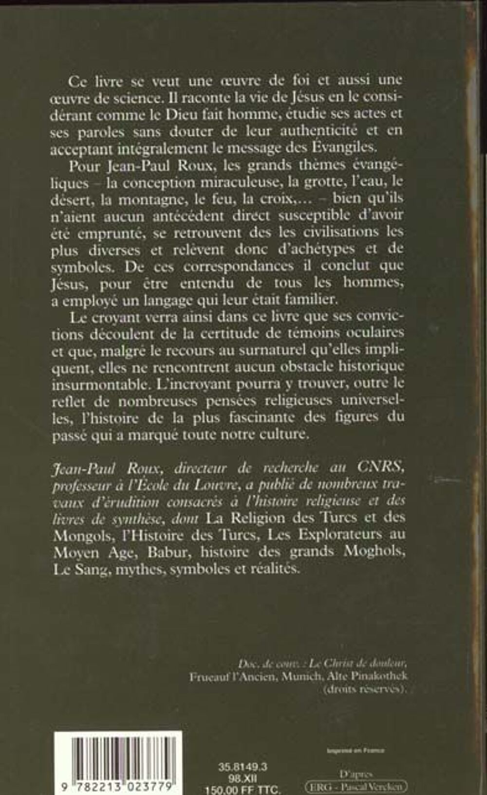 Jesus - jean Paul Roux Livres et BD
