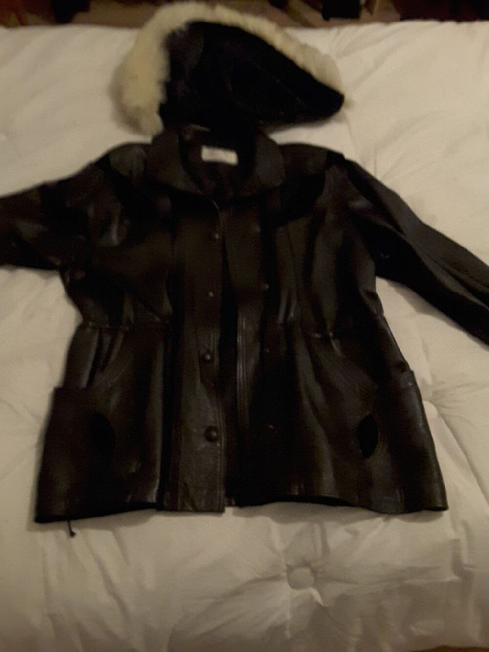 3/4 cuir et daim Vêtements