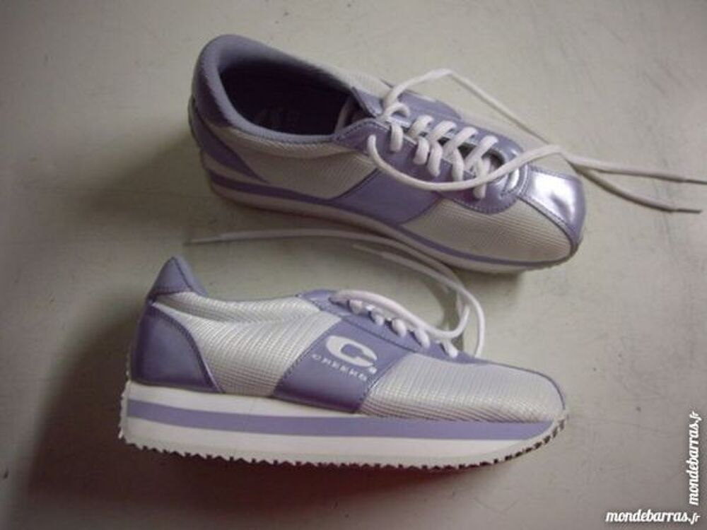 Joggers de ville pt 38 Blanc-bleu gris&eacute; Chaussures