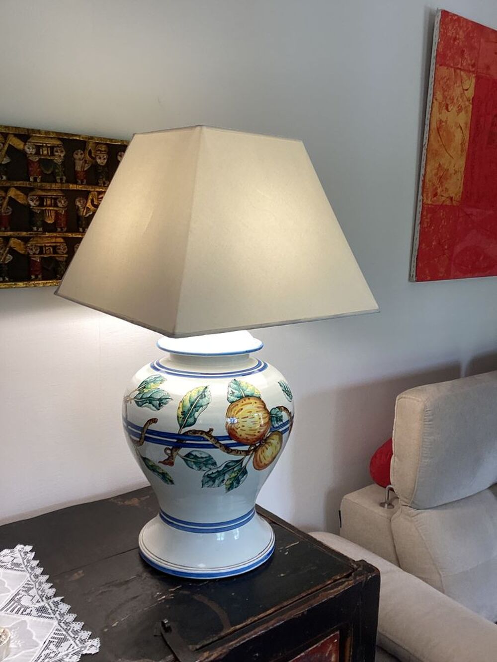 LAMPE SUR PIED CERAMIQUE Décoration