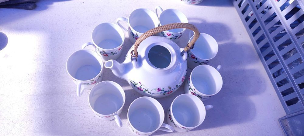 service &agrave; caf&eacute; porcelaine Décoration