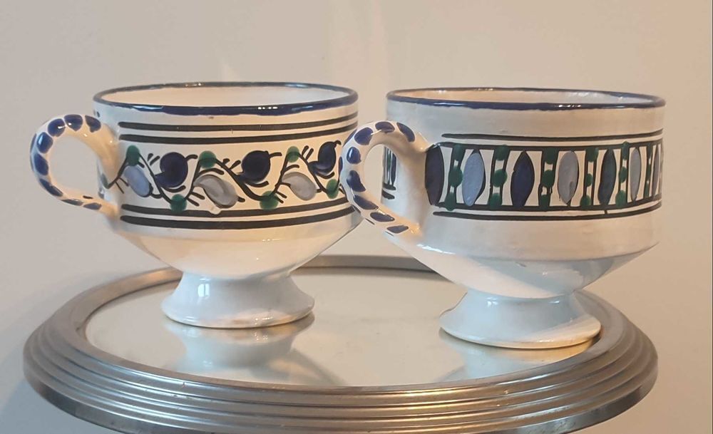 Paire de Grandes tasses de 500 ml en C&eacute;ramique du Maghreb 