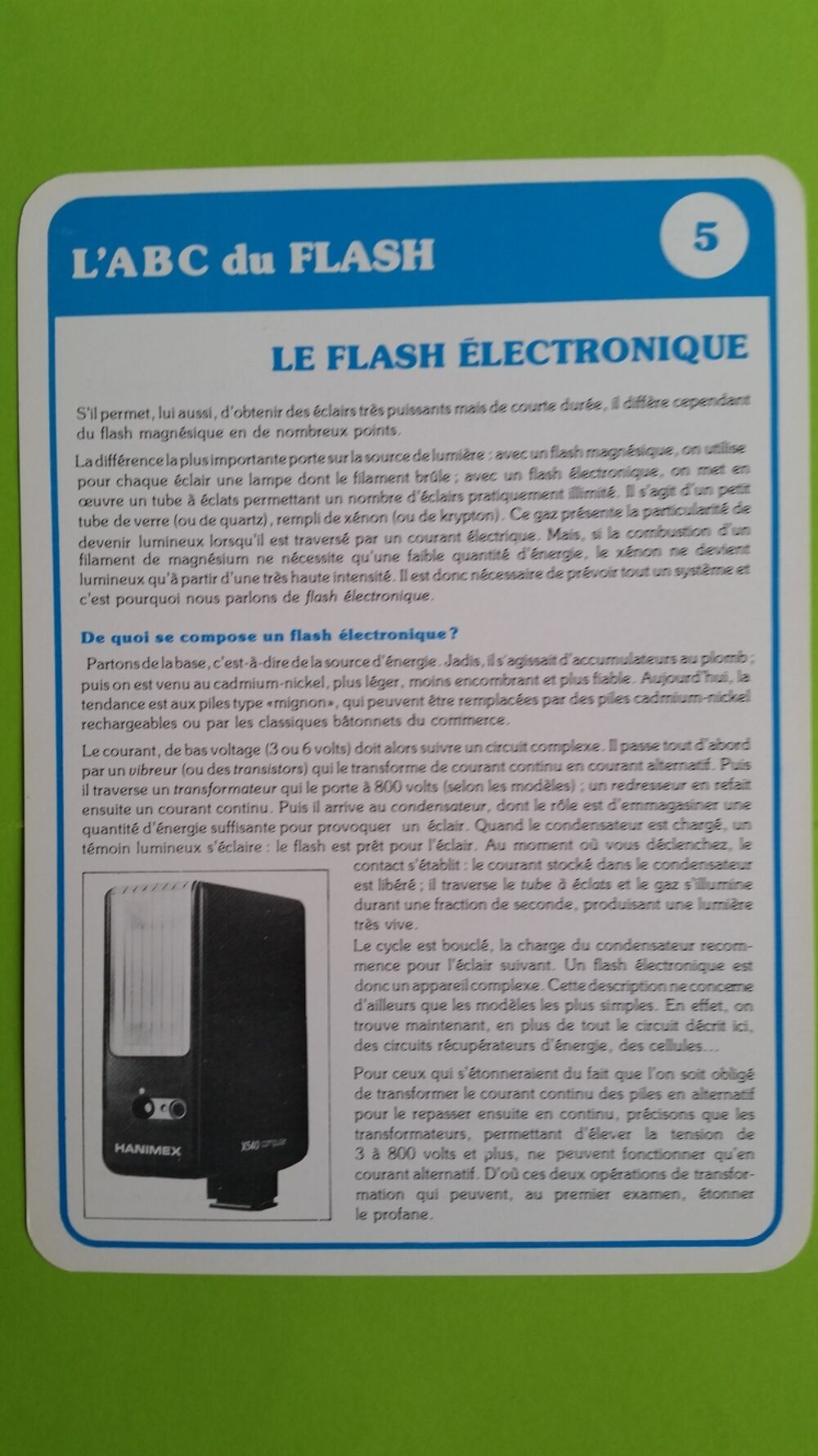 L'ABC DU FLASH Photos/Video/TV
