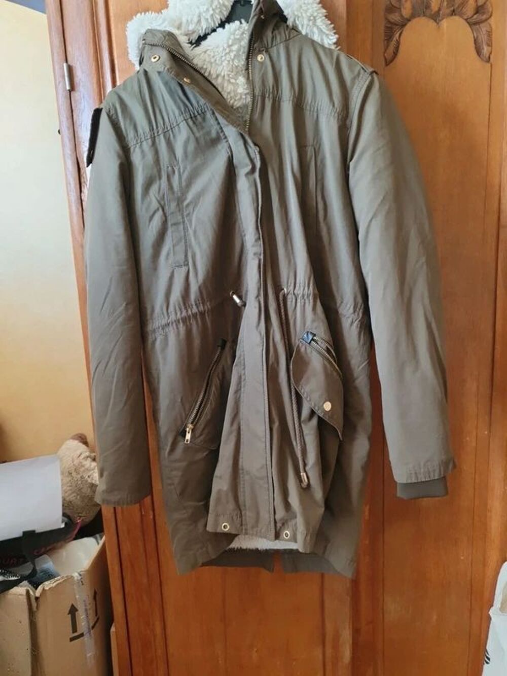 Manteau Parka Mango khaki Taille M Vêtements