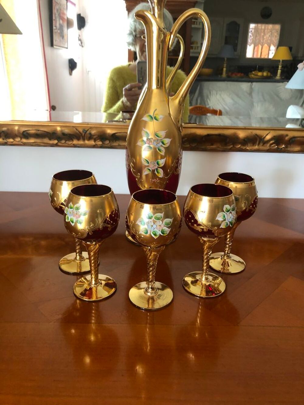 service verres et carafon MURANO ITALIE Décoration