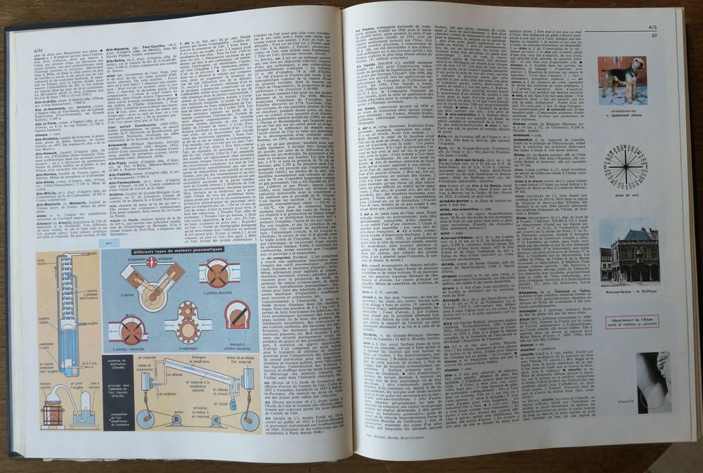 Dictionnaire encyclop&eacute;dique Larousse, en couleurs, 1965 Livres et BD