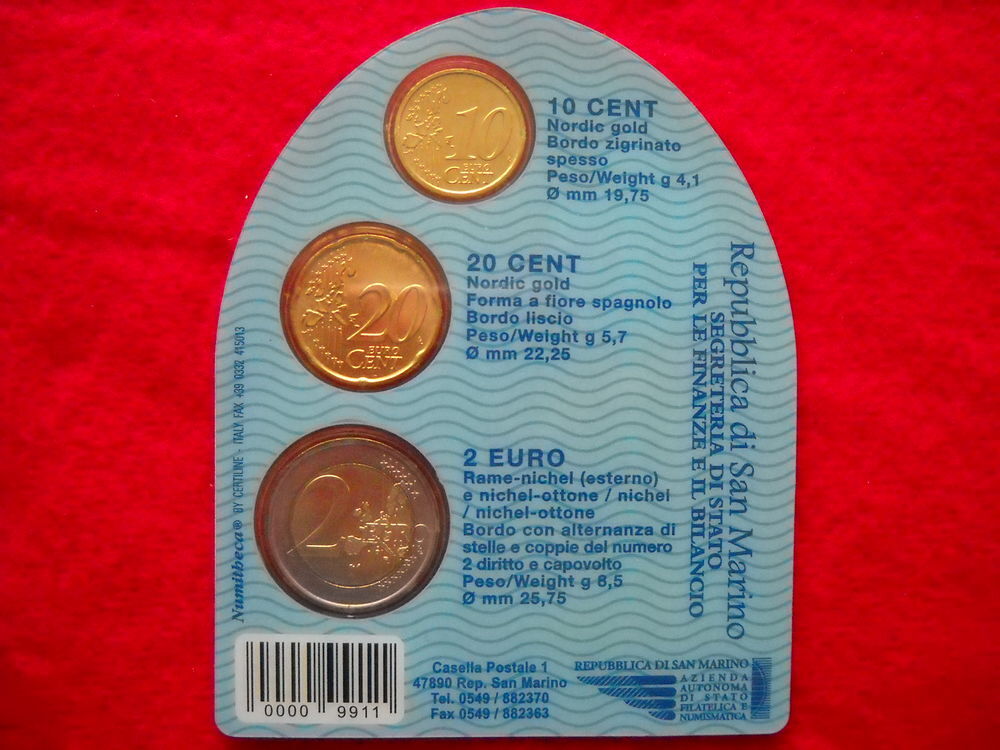 Monnaie pi&egrave;ces Euros : SAN MARINO / 2007
22 € 