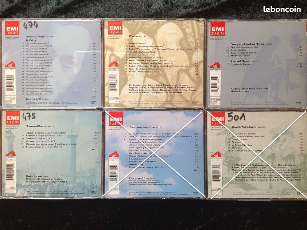 COLLECTION 4 CD EMI CLASSICS CD et vinyles