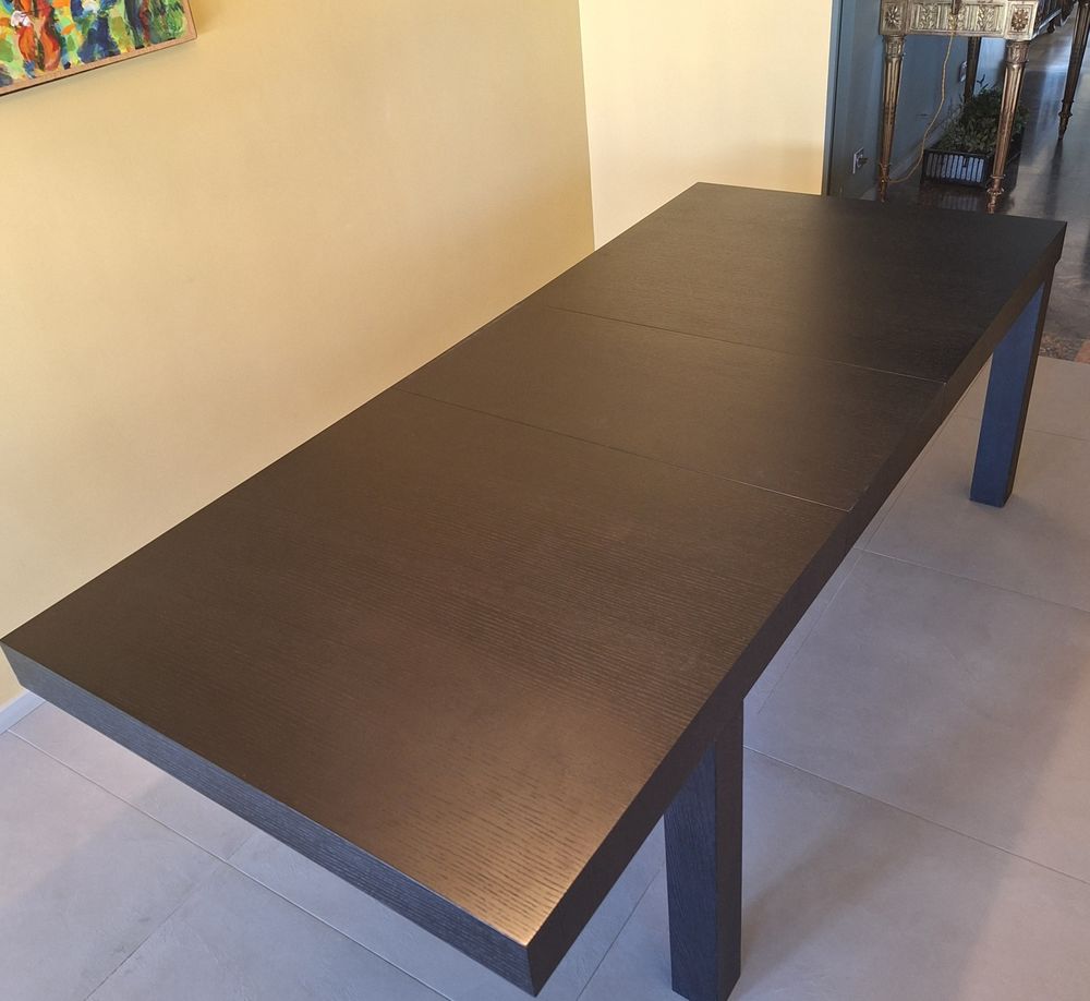 Table salle &agrave; manger HABITAT en ch&ecirc;ne de 1.71 m &agrave; 2.60m Meubles