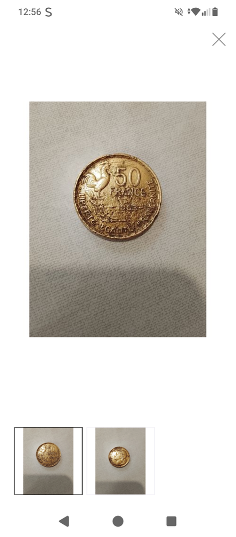 Pièce de 50 francs 1953 coq 35 Cousances-les-Forges (55)