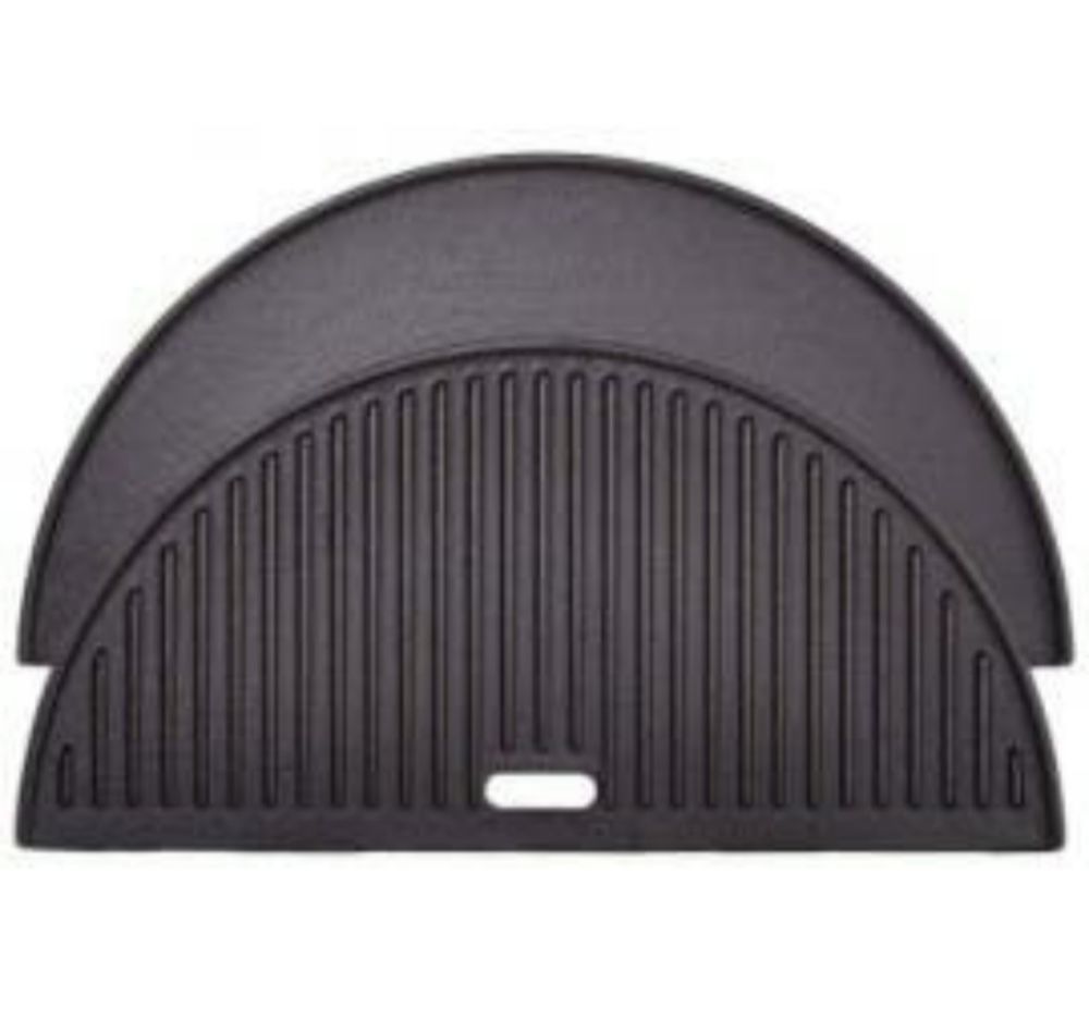 Grille en fonte r&eacute;versible pour barbecue kamado
Jardin