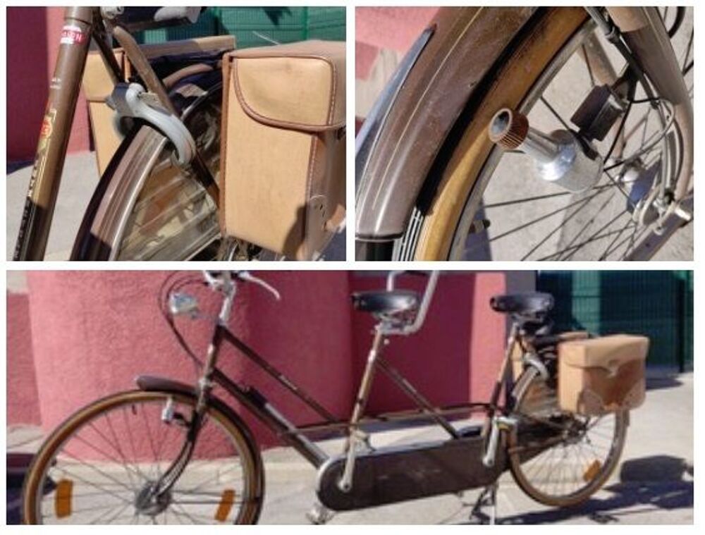 Tandem hollandais vintage. Vélos