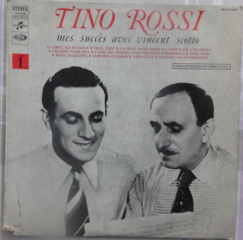 TINO ROSSI mes succ�s avec Vincent Scotto 33T O CORSE MARINE 15 Castries (34)