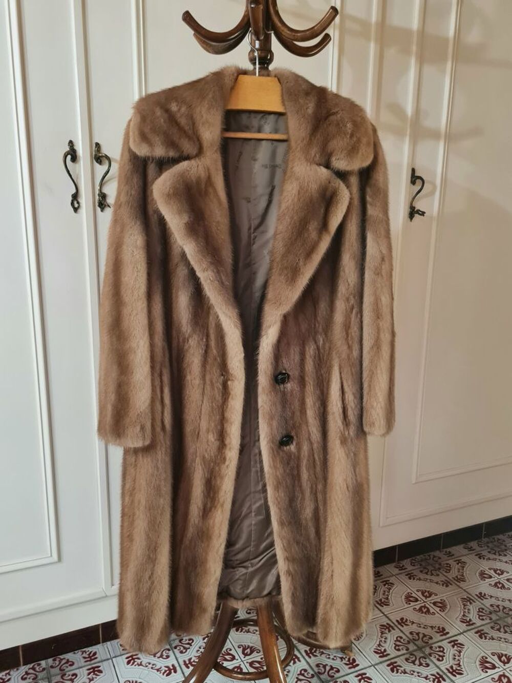 Manteau long en vison Vêtements