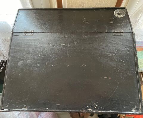 ��critoire /bureau haut �colier en bois noirci - vintage 20 S�te (34)