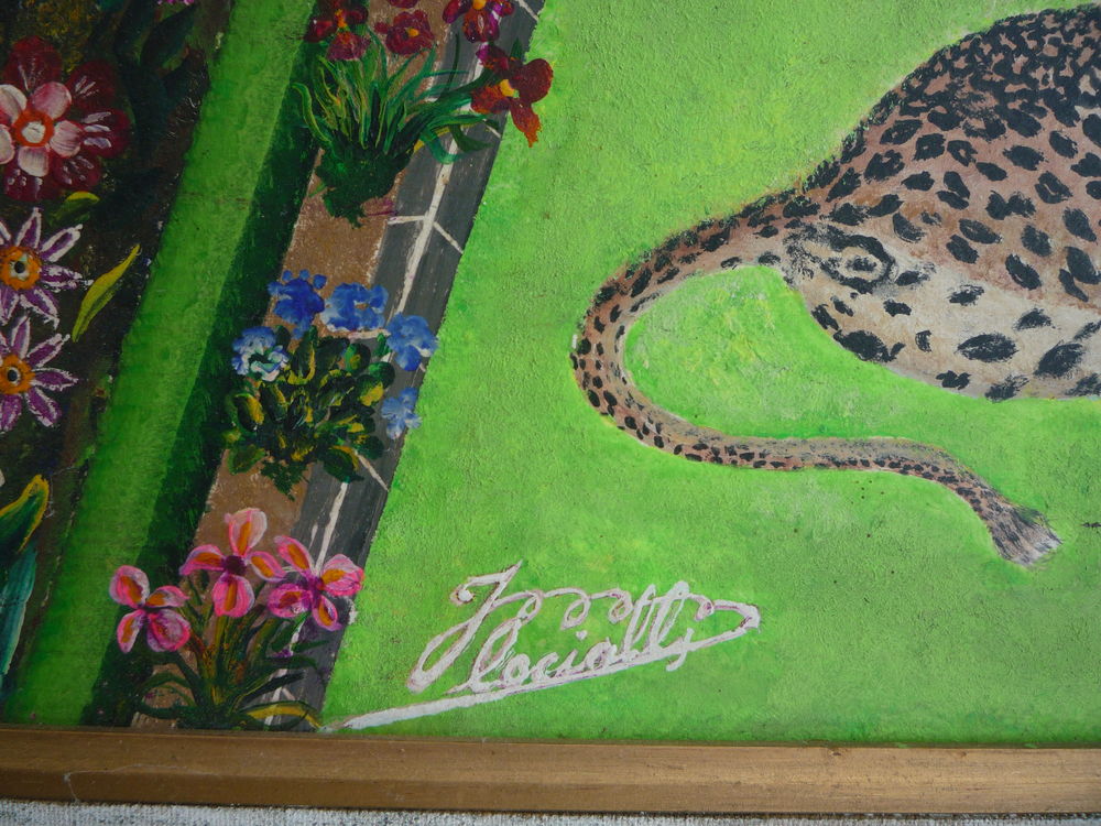 Tableaux /peinture /nue/l&eacute;opard
77,5cm x 62,5cm Décoration