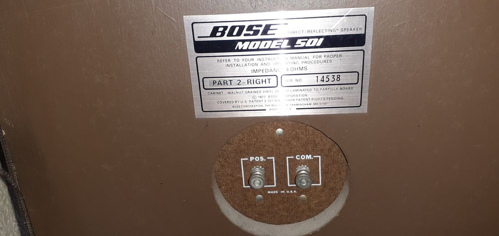 BOSE 501 Direct Reflecting Speakers Audio et hifi