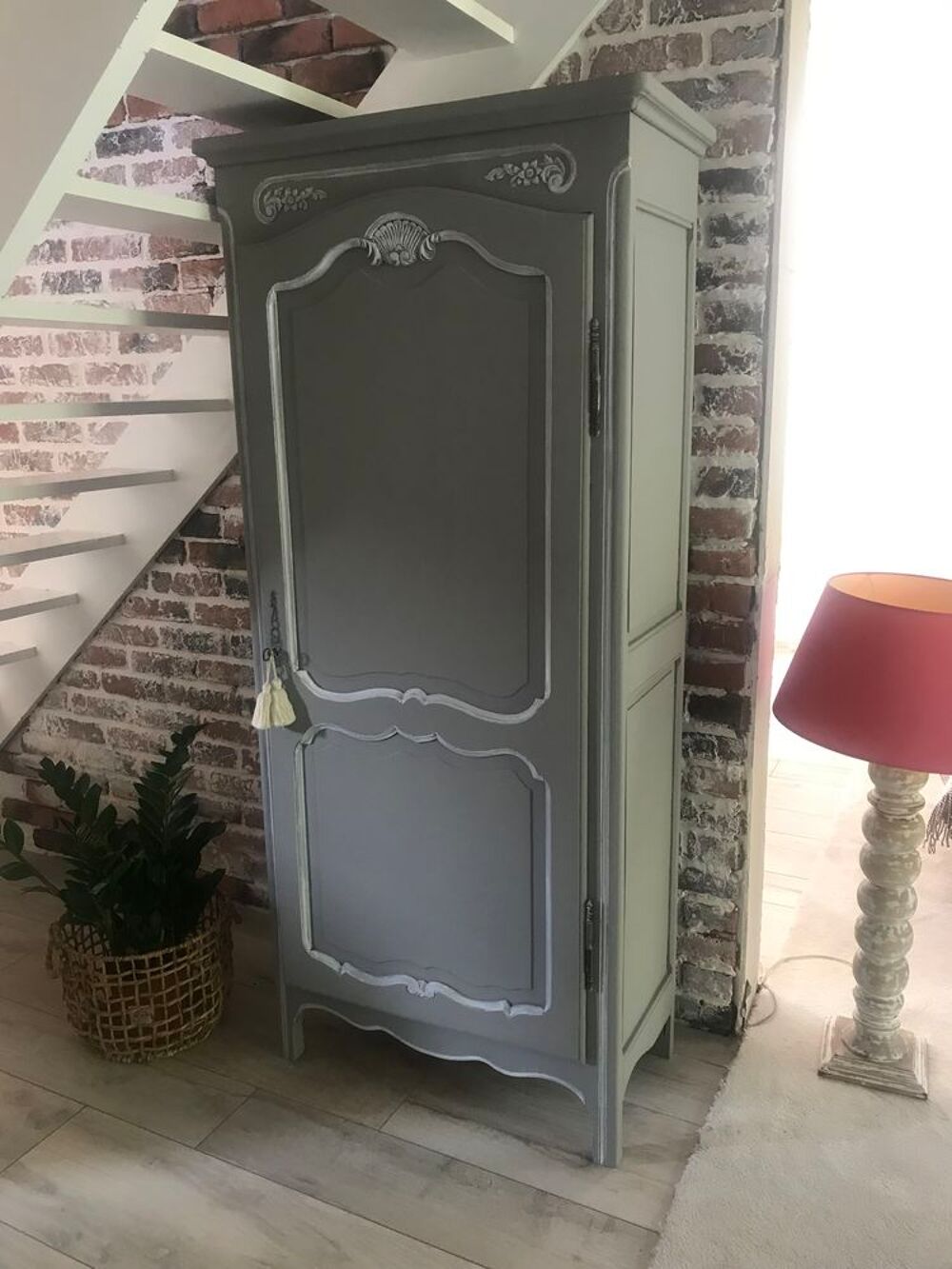 Bonnetiere armoire patin&eacute;e Meubles