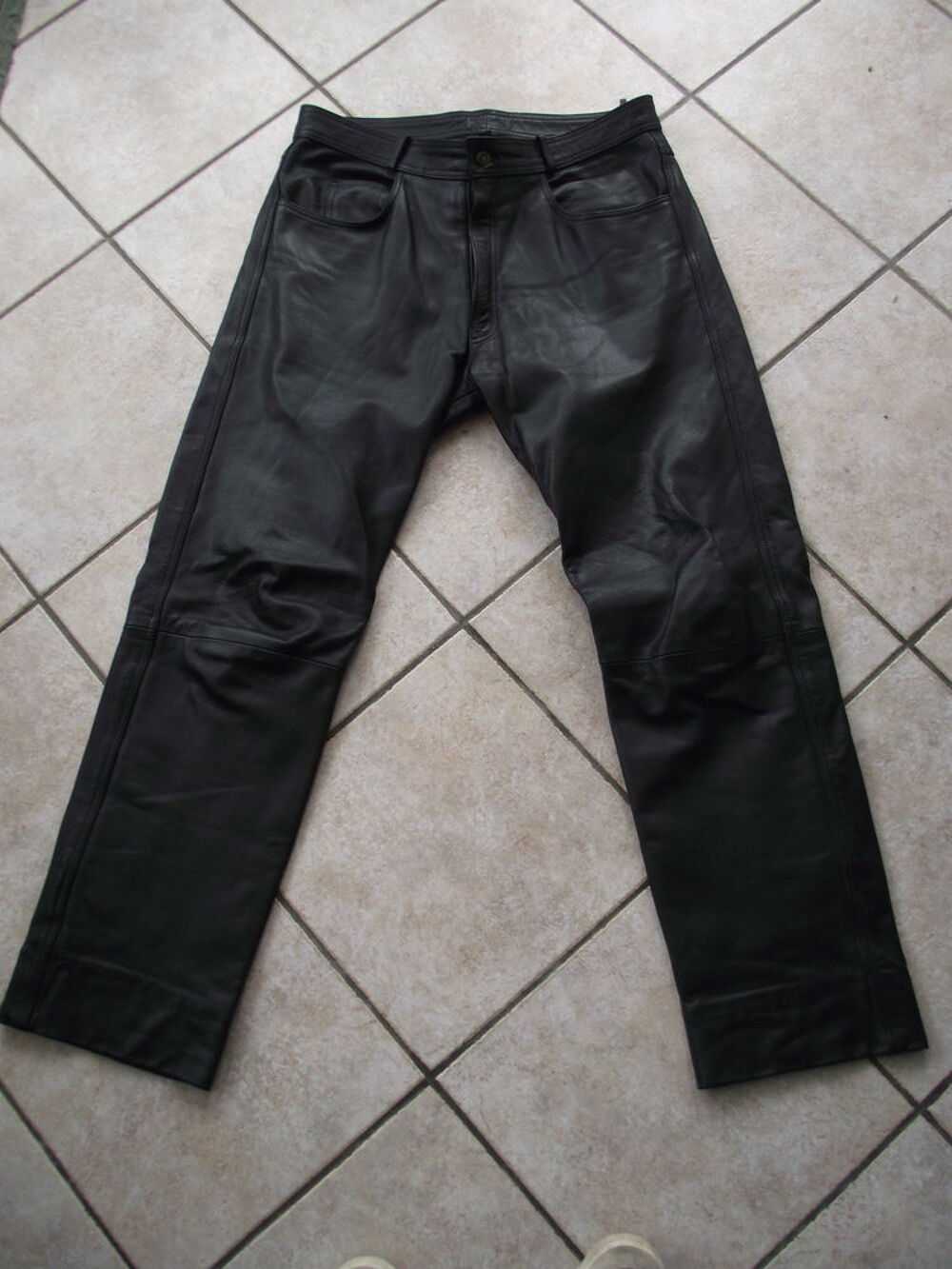 pantalon moto cuir Vêtements