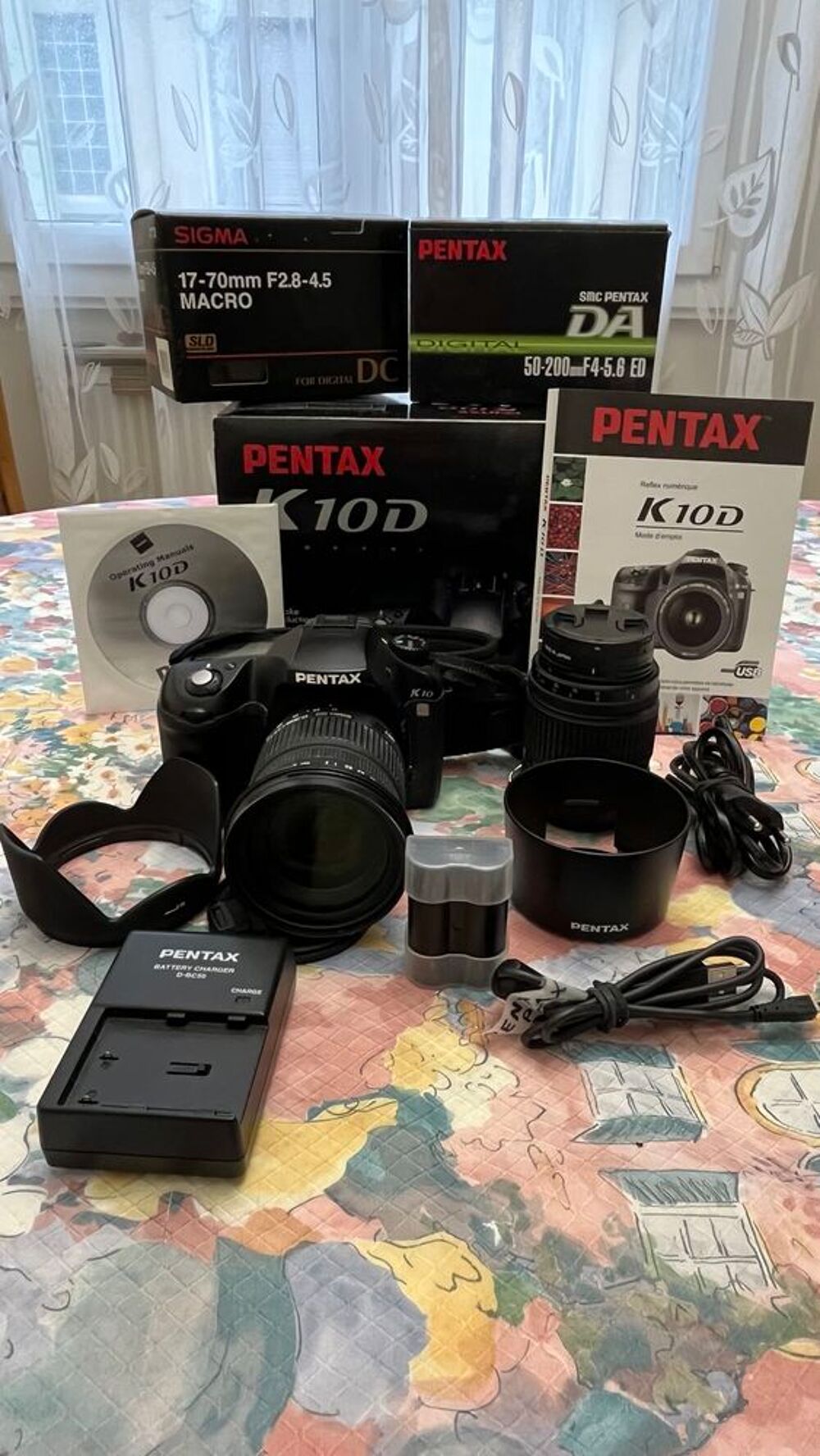 Ensemble appareil photo reflex Pentax K10 Photos/Video/TV