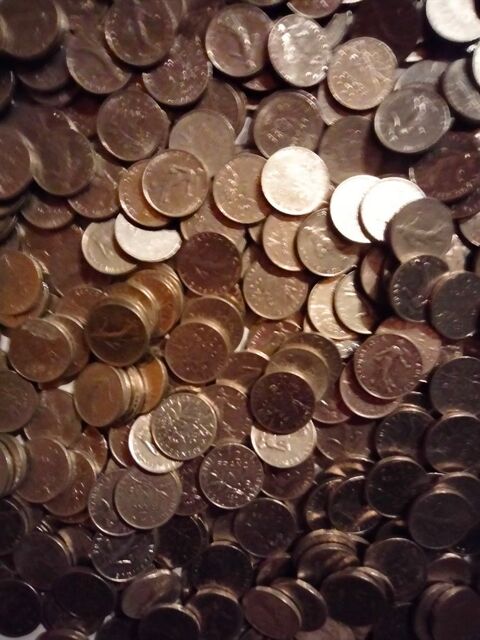 Lot de 100 pièces de 50 centime de franc en nickel 10 Créhange (57)