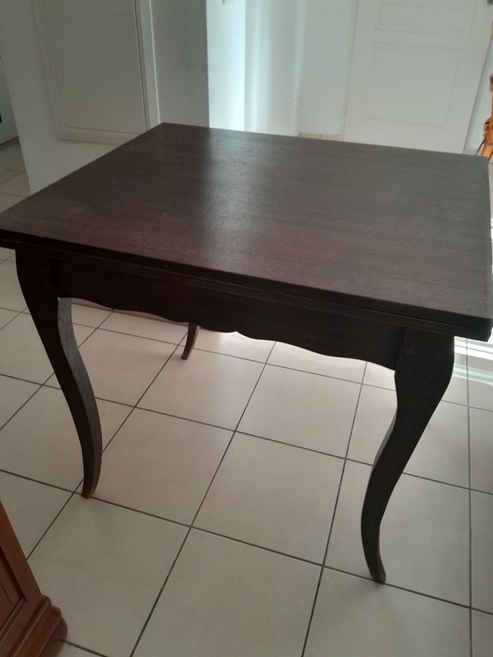 TABLE PORTEFEUILLE EN BOIS DE CHENE MARRON Meubles